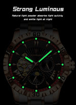 POEDAGAR Prestige Automatic Skeleton Sportsklokke