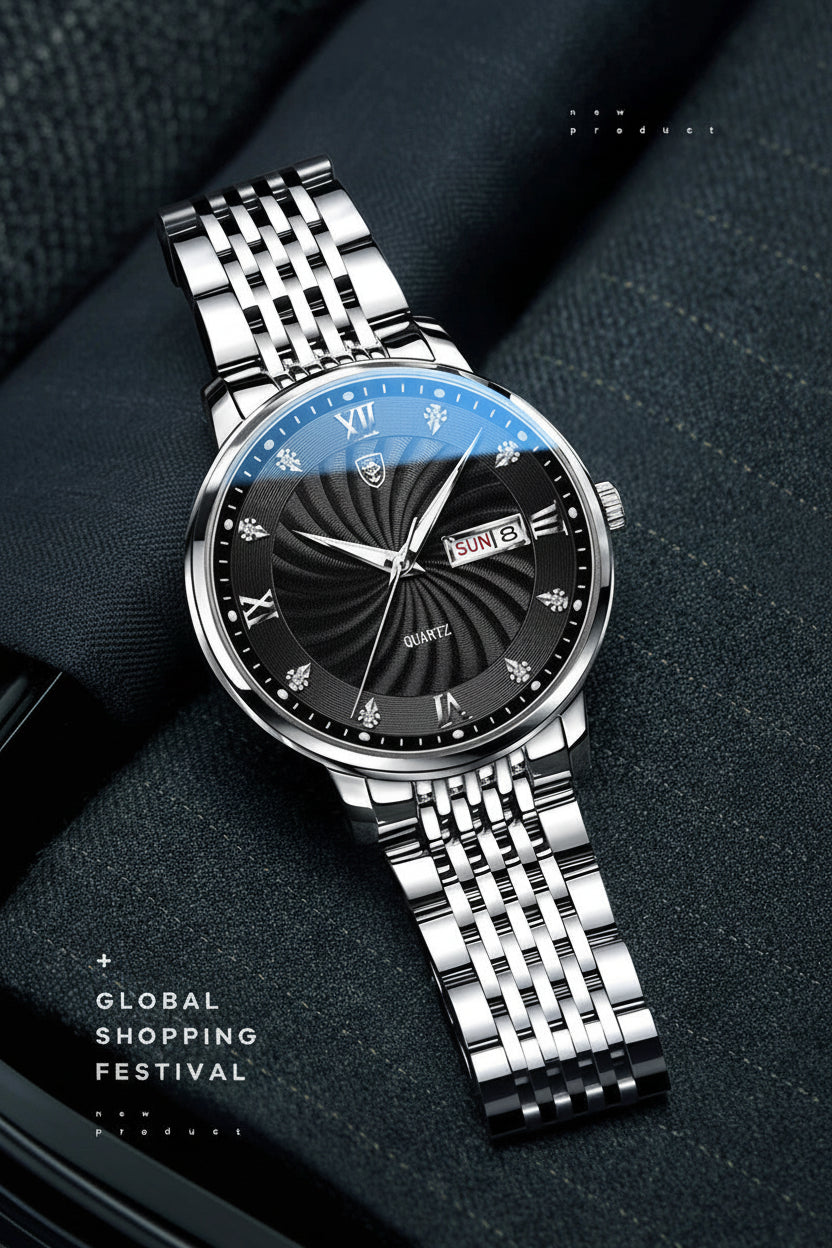 POEDAGAR Royal Day-Date Watch
