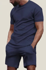 T-skjorte og shorts-sett for herre