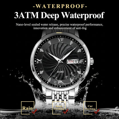 POEDAGAR Royal Day-Date Watch