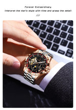 POEDAGAR Prestige Automatic Skeleton Sportsklokke