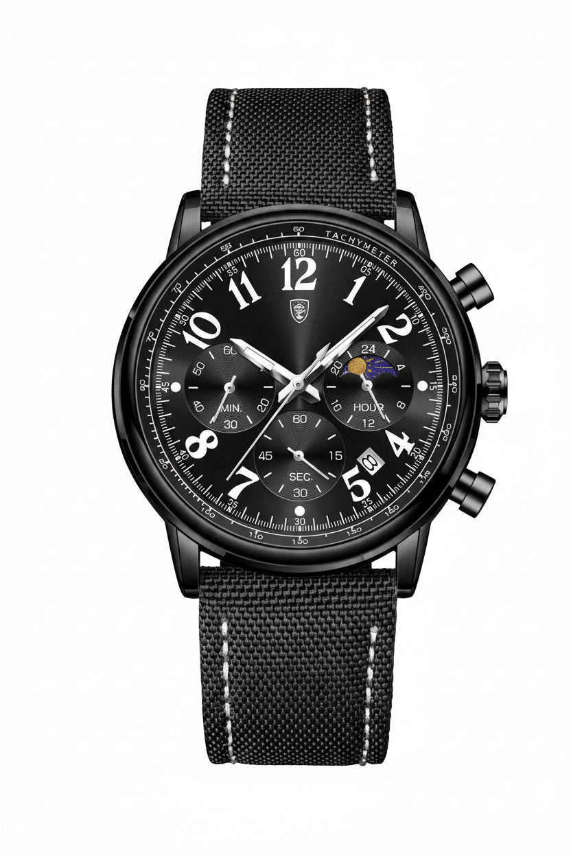 POEDAGAR Tactical Chronograph Watch