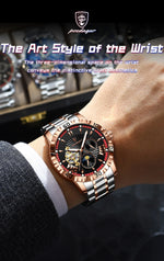 POEDAGAR Prestige Automatic Skeleton Sportsklokke
