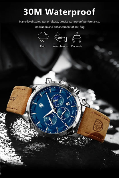 POEDAGAR Vanguard Chronograph Watch
