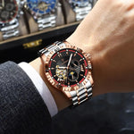 POEDAGAR Prestige Automatic Skeleton Sportsklokke