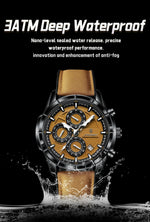 POEDAGAR Vintage Chrono Klokke i Skinn