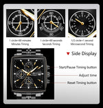 POEDAGAR Prestige Square Chronograph-klokke