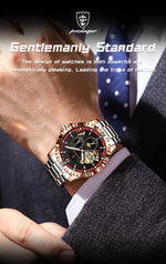 POEDAGAR Prestige Automatic Skeleton Sportsklokke