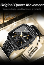 POEDAGAR Prestige Square Chronograph Klokke
