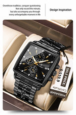 POEDAGAR Prestige Square Chronograph-klokke
