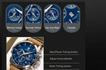 POEDAGAR Vanguard Chronograph-klokke