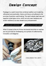 POEDAGAR Prestige Automatic Skeleton Sportsklokke