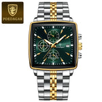 POEDAGAR Prestige Square Chronograph Klokke