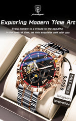 POEDAGAR Prestige Automatic Skeleton Sportsklokke