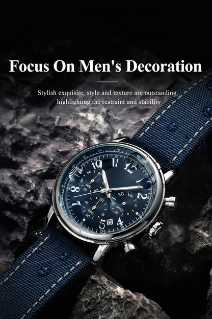 POEDAGAR Tactical Chronograph Watch