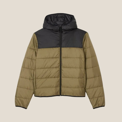 Water-Repellent Quilted Puffed Jacket