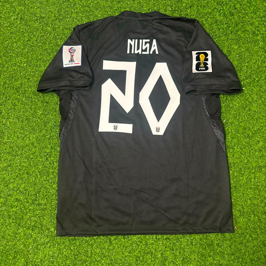 Antonio Nusa #20 Norway 2026 World Cup Black Away Football Jersey