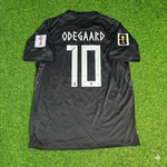 Martin Ødegaard #10 Norway 2026 World Cup Black Away Football Jersey
