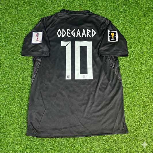 Martin Ødegaard #10 Norway 2026 World Cup Black Away Football Jersey