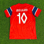 Martin Ødegaard #10 Norway 2026 World Cup Home Football Jersey