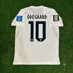 Martin Ødegaard #10 Norway 2026 World Cup White Football Jersey