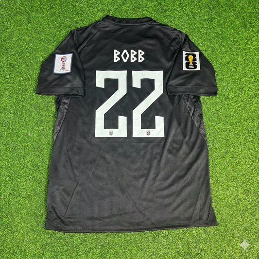 Oscar Bobb #22 Norway 2026 World Cup Black Away Football Jersey