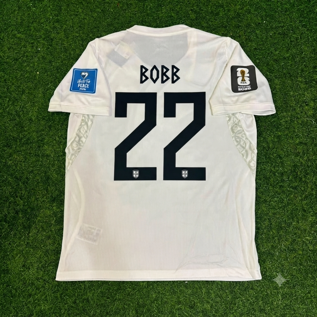 Oscar Bobb #22 Norway 2026 World Cup White Football Jersey