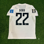 Oscar Bobb #22 Norway 2026 World Cup White Football Jersey