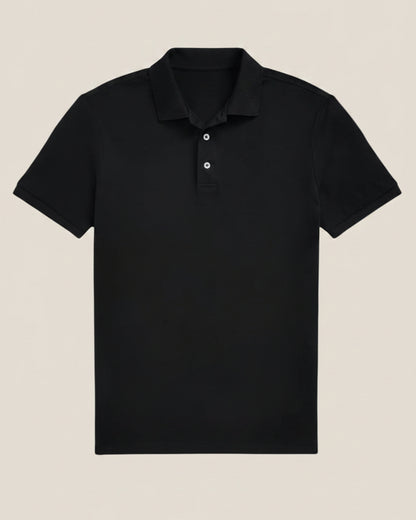 Custom Slim Fit Stretch Mesh Polo Shirt