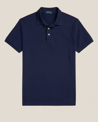 Custom Slim Fit Stretch Mesh Polo Shirt