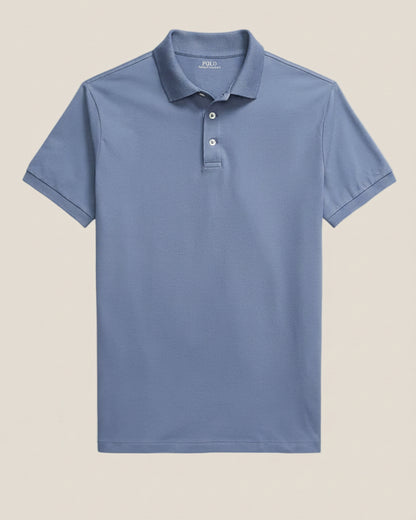 Custom Slim Fit Stretch Mesh Polo Shirt