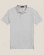 Tilpasset slim fit polo i stretch-mesh