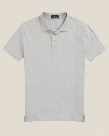 Custom Slim Fit Stretch Mesh Polo Shirt