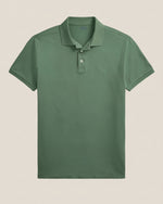 Tilpasset slim fit polo i stretch-mesh