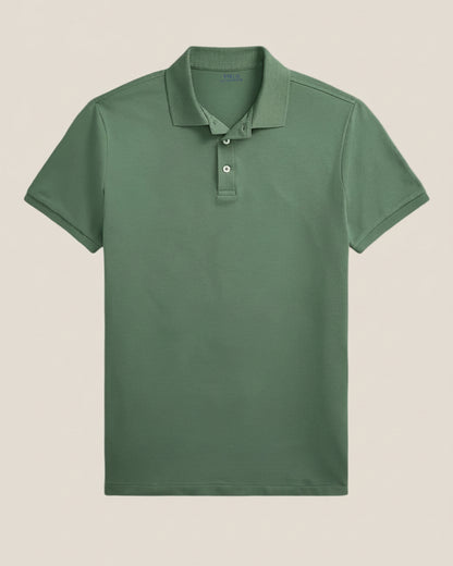 Custom Slim Fit Stretch Mesh Polo Shirt
