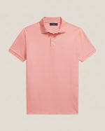 Tilpasset slim fit polo i stretch-mesh