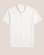 Tilpasset slim fit polo i stretch-mesh