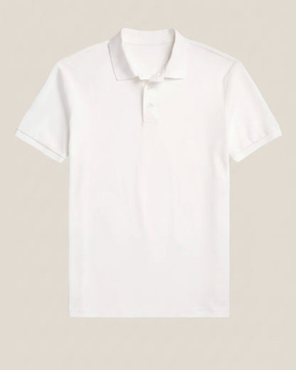 Custom Slim Fit Stretch Mesh Polo Shirt