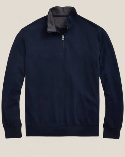Luxury Jersey Quarter-Zip Pullover