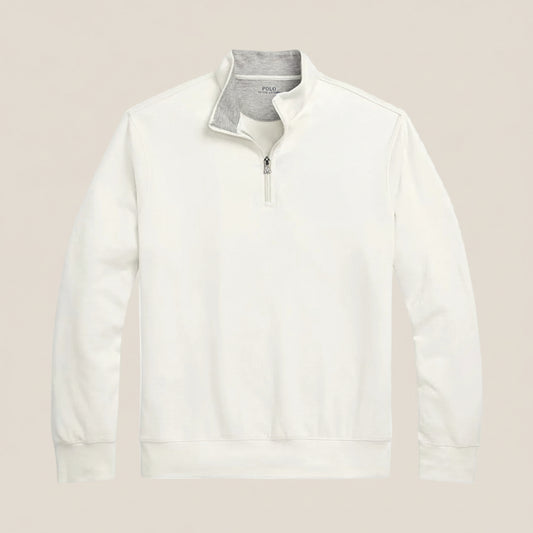 Luxury Jersey Quarter-Zip Pullover