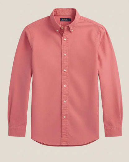 Slim Fit Garment-Dyed Oxford Shirt