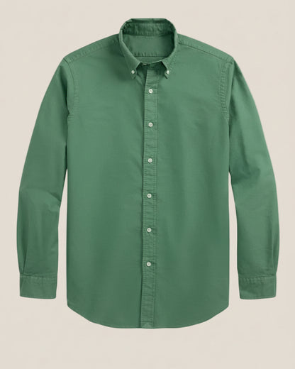 Slim Fit Garment-Dyed Oxford Shirt