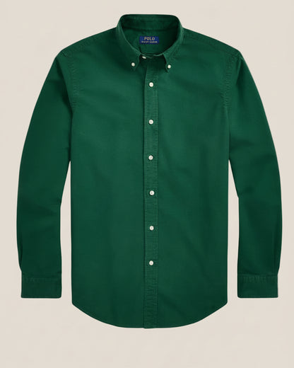 Slim Fit Garment-Dyed Oxford Shirt