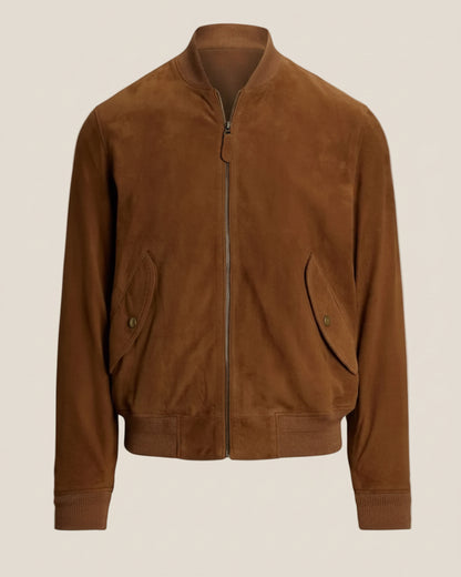 Suede Bomber Jacket