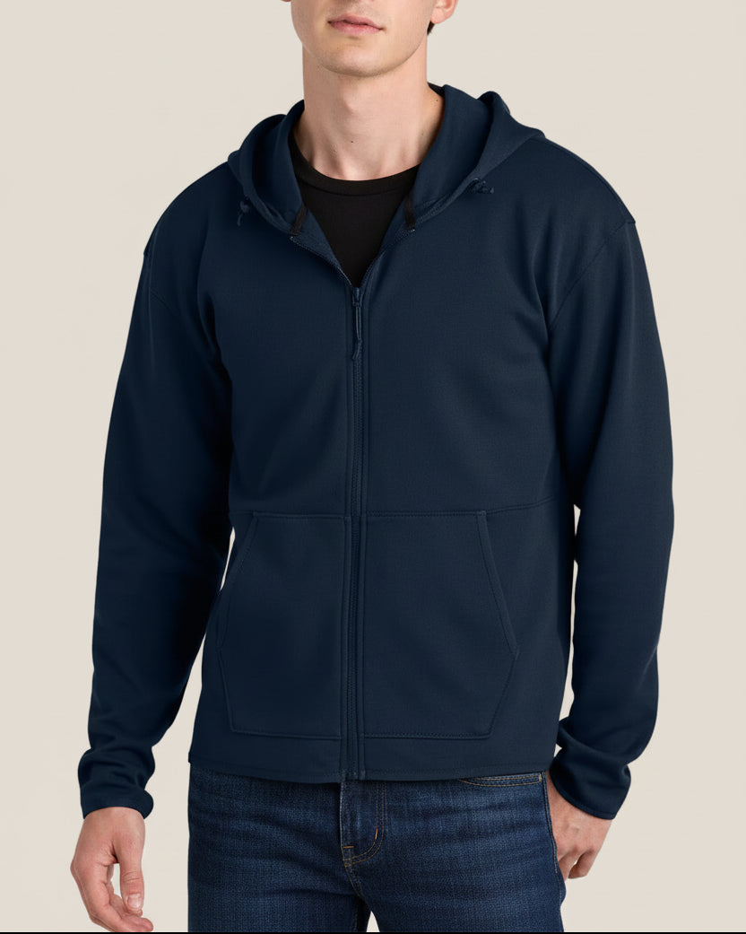 Double-Knit Full-Zip Hoodie 0A8BUS