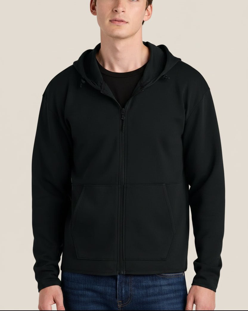Double-Knit Full-Zip Hoodie 0A8BUS